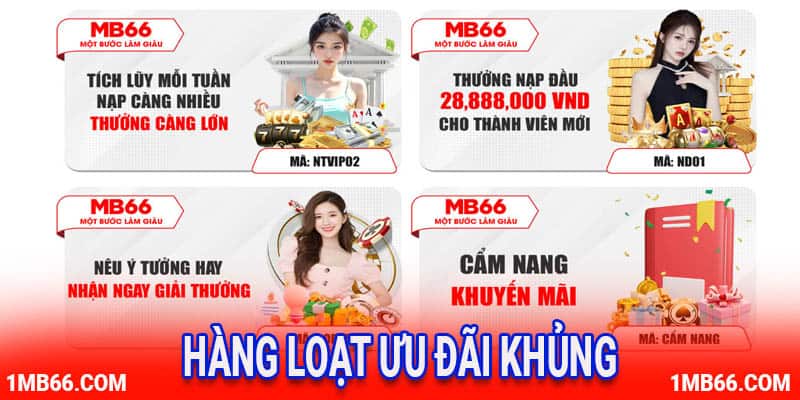 Sân chơi luôn tung ra hàng loạt ưu đãi khủng đến hội viên